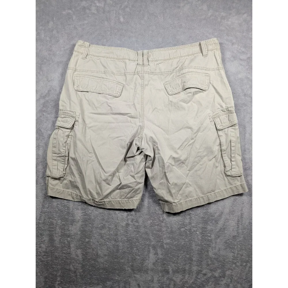 Route 66 Mens Cargo Shorts Size 42 Beige Pockets Outdoor Casual Hiking Adventure